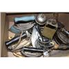 Image 1 : ESTATE BOX OF VINTAGE IRONS
