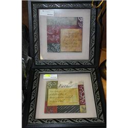 PAIR OF FRAMED PICTURES