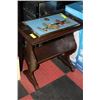 Image 1 : VINTAGE TRAY SOLD W WOOD SIDETABLE