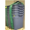 Image 1 : RUBBERMAID ROUGHNECK 68L TUBS WITH LIDS