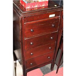 VINTAGE WOOD 4 DRAWER CHEST