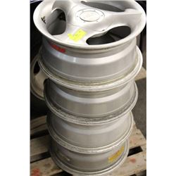 SET OF 4  14"  5 BOLT MAGS