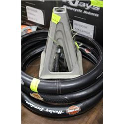 SET OF 4 JACK STANDS SOLD W 3 STEERING WHEEL