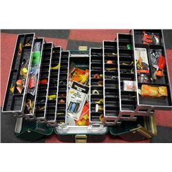 LARGE TACKLE BOX W CONTENTS