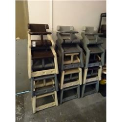 9 Rubbermaid High Chairs - 9 Times the Money