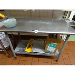 4' S/S Table w/Undershelf