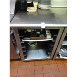 S/S Prep Table w/Sheet Pan Rack