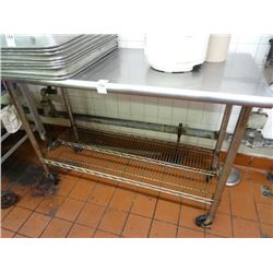 S/S 4' Rolling Table