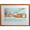 Image 1 : John Healy, Winter Shacks, Lithograph