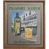 Image 1 : Advertising Mirror, Passport Scotch - Go First Class, Poster