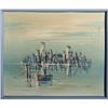 Image 1 : H. Durant, View of City, Oil Painting