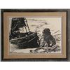 Image 1 : Moshe Gat, Fisherman 2, Lithograph