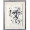 Image 1 : Moshe Gat, Portrait of an Old Woman, Lithograph