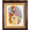 Image 1 : Sandu Liberman, Father and Child, Lithograph