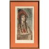 Image 1 : Etienne Ret, Portait of a Girl, Aquatint Etching