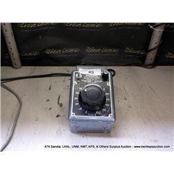 VARIAC W5MT3 AUTOTRANSFORMER (print sequence:) NO#