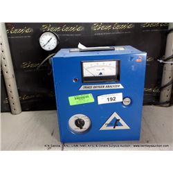 DELTA F FA30111SA TRACE OXYGEN ANALYZER (print sequence:) 65857