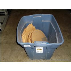 BIN: ROUND PLASTIC LAB PLATES (print sequence:) NO#