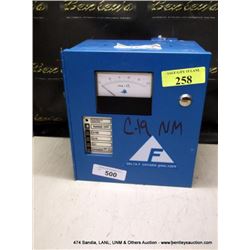 DELTA F OXYGEN ANALYZER (print sequence:) 258