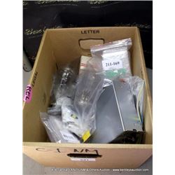 BOX: GERALD ELECTRONIC TUBES, RINGS & MISC