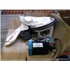 Image 1 : BOX: RUBBER GLOVES, ELECTRIC PARTS
