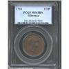 Image 1 : 1723 1/2P Hibernia Halfpenny MS63 Brown PCGS.