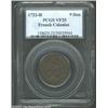 Image 1 : 1722/21-H 9DEN French Colonies Copper Sou VF25 PCGS.
