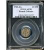 Image 1 : 1740-AA 1/2 SOU M French Colonies Half Sou Marque AU58 PCGS.