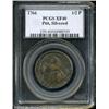 Image 3 : 1766 1/2P Pitt Halfpenny, Silvered XF40 PCGS.