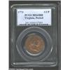 Image 1 : 1773 1/2P Virginia Halfpenny, Period MS63 Red and Brown PCGS.
