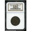 Image 1 : 1760 1/2P Hibernia-Voce Populi Halfpenny, P Before Face XF40 NGC.