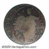 Image 1 : 1787 COPPER Connecticut Copper, Draped Bust Left--Counterstamped, Double Struck 10% Off Center--F