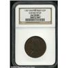 Image 1 : 1787 COPPER Connecticut Copper, Draped Bust Left AU55 NGC.