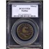 Image 1 : 1787 COPPER New Jersey Copper, Outlined Shield VF20 PCGS.