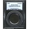 Image 1 : 1786 COPPER Vermont Copper, VERMONTENSIUM VF20 PCGS.