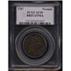 Image 1 : 1787 COPPER Vermont Copper, BRITANNIA AU50 PCGS.