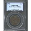 Image 1 : 1795 1/2P Washington North Wales Halfpenny, Plain Edge VF30 PCGS.
