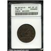 Image 1 : 1787 1C Fugio Cent, STATES UNITED, Cinquefoils--Whizzed--ANACS. AU Details, Net XF40.