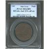 Image 3 : 1787 1C Fugio Cent, STATES UNITED, Cinquefoils--Double Struck, 22% Off Center--MS63 Brown PCGS.