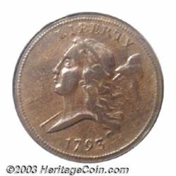 1793 1/2 C XF40 PCGS.