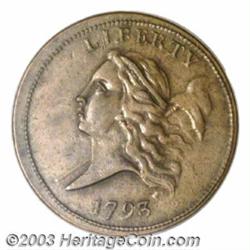 1793 1/2 C AU53 PCGS.