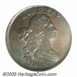 1808 1/2 C MS61 Brown PCGS.