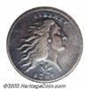 Image 1 : 1793 1C Wreath Cent--Vine and Bars--Burnished--ANACS. VF Details, Net VF20.