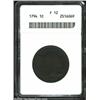 Image 1 : 1794 1C Head of 1795 Fine 12 ANACS.