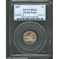 1857 1C MS64 PCGS.