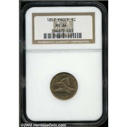 1857 1C MS64 NGC.