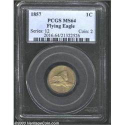 1857 1C MS64 PCGS.