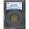Image 1 : 1858 1C Small Letters MS64 PCGS.