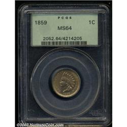 1859 1C MS64 PCGS.