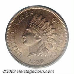 1859 1C MS65 PCGS.